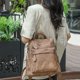 thumbnail image 1 of Leather Travel Fashion Backpack Purse for Women Multipurpose Designer Ladies Shoulder Bags with Tassel Two-toned Brown Handbag, 1 of 3