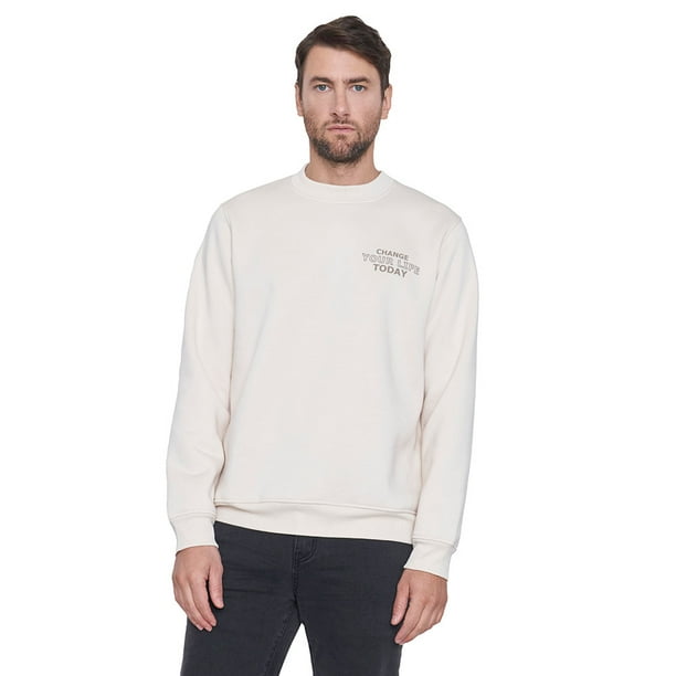Polerón Hombre Rneck Front Print Beige Corona