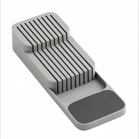 Genérico - Soporte Organizador De Cuchillos Para Cajón De Cocina