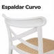 thumbnail image 4 of Pack 4 Taburete Piso Bar O Terraza Apilable 75cm Crossback Danubio Venhoouse Blanco, 4 of 8