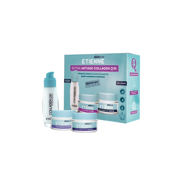 Set Rutina Día + Noche Antiage Collagen Q10 Etienne Skin