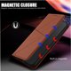 thumbnail image 3 of Funda Cartera Magnética para Samsung Galaxy S24 Protección Antichoque con Ranuras Marrón, 3 of 6