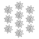 thumbnail image 3 of 10 Botones De Flores De Cristal Para álbum De Recortes, Diamantes De Imitación, Adornos Plateados, 3 of 5