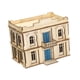 thumbnail image 1 of Kits De Arquitectura De Madera A Escala 1/72, Rompecabezas 3D, Edificios, Kits De Bricolaje Para Dioramas, Regalo De 2 Pisos, 1 of 5
