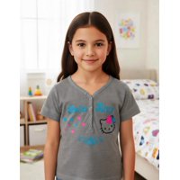 Polera Niña Hello Kitty Gris 6