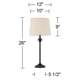 thumbnail image 4 of Lámpara de mesa con iluminación 360 Lynn Modern Industrial de 66 cm de altura, 4 of 9