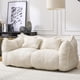 thumbnail image 3 of Soft beanbag chair with high resilience foam core for two people. The comfortable square recliner sofa is ideal for family members and friends engaged in games, reading, watching TV, 3 of 3