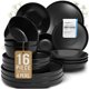 thumbnail image 1 of Juego de Vajilla PURE LIVING INTERIOR DESIGN 16 piezas Negro Mate, 1 of 9