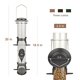 thumbnail image 2 of Comedero para pájaros, tubo colgante, alimentador de semillas para pájaros silvestres de aluminio, 2 of 7