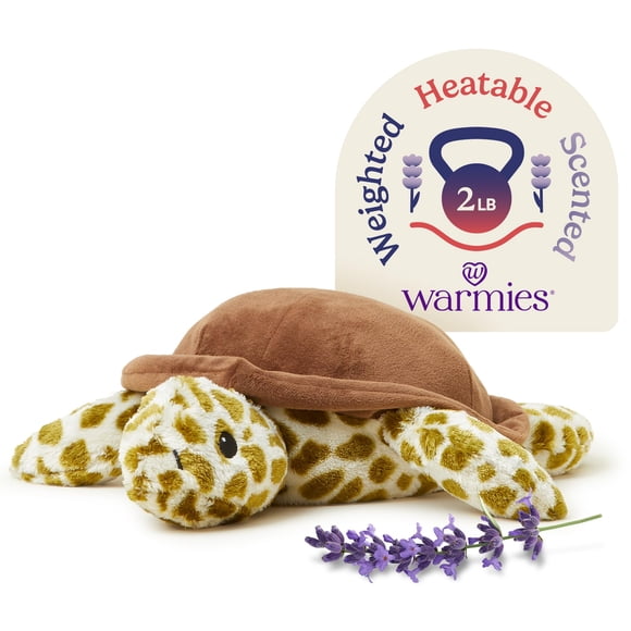 Plush Turtle Warmies se puede calentar en microondas con aroma a lavanda francesa