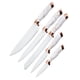 thumbnail image 1 of Set De 6 Cuchillos Juego Cuchillos Cocina Acero Inoxidable Blanco, 1 of 5