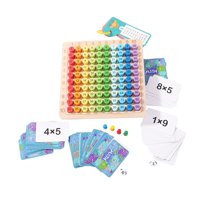 Magideal - Tablero De Multiplicación De Matemáticas De Madera Montessori 3 En 1, Juguete Para Contar Niños, Juego De Mesa De Multiplicación Para Niños, Educativo