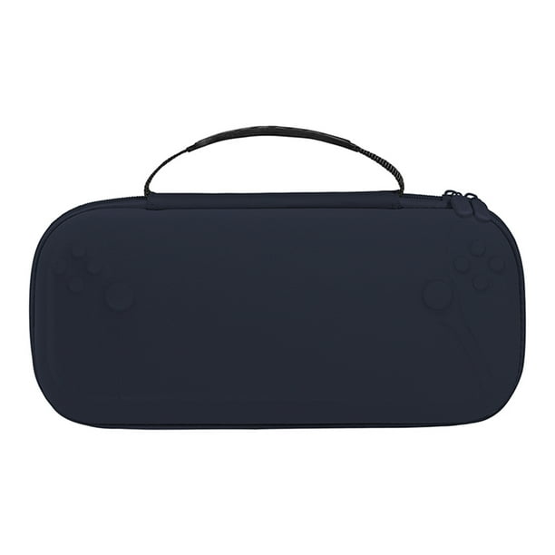 Compatible con PlayStation Portal Funda de viaje protectora de cuero PU a prueba de golpes Bolsa de transporte antiarañazos para consola portátil-Negro