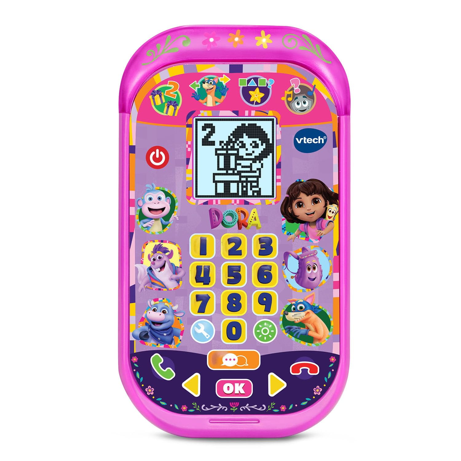 Teléfono De Aprendizaje Vtech Dora Adventure Calls Inglés/español
