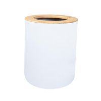 Bothyi - Accesorios De Baño Papelera Pequeña De Tamaño Pequeño Para Dormitorio Dormitorio Escritorio Blanco