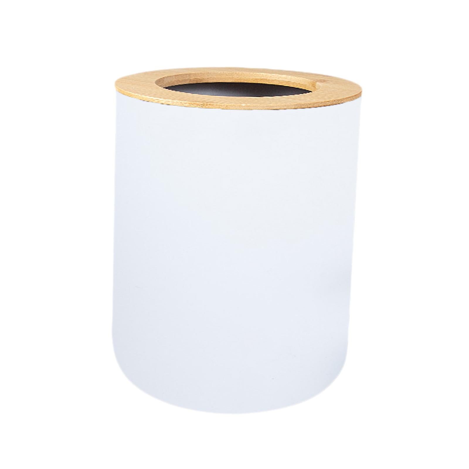 Bothyi - Accesorios De Baño Papelera Pequeña De Tamaño Pequeño Para Dormitorio Dormitorio Escritorio Blanco
