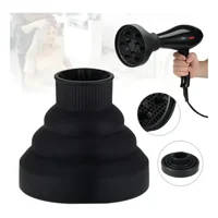 Linastore - Difusor Negro Para Secador De Pelo Eléctrico Universal Silic Negro
