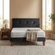 thumbnail image 2 of Cama Europea Zen Best 1.5 Plazas 190 cm Colchon Espuma Con Funda Velvet Negro + Respaldo, 2 of 5