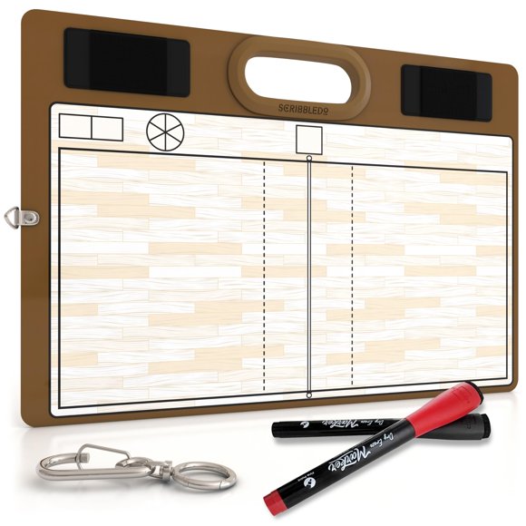Pizarra de borrado seco Scribbledo 38 × 27 cm con marcadores