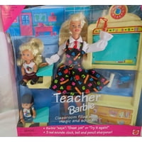 Set De Muñecas Barbie Teacher Con Aula, Sonidos Y 2 Estudiantes