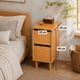 thumbnail image 2 of Velador Estrecho 20x30x49cm Madera Claro con Cajones Organizador Dormitorio, 2 of 6