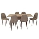 thumbnail image 2 of Juego De Comedor 6 Sillas Sin Brazo Rovere - Café Claro, 2 of 8