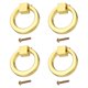 thumbnail image 1 of Uxcell 4Pack Tiradores de Anillo para Cajones, 1.57" Pomos de Anillo de Aleación de Zinc con Tornillos para Armario, Cajón, Tocador, Puerta de Armario, Oro, 1 of 6