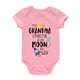 thumbnail image 2 of Newborn Infant Short Sleeve Romper "My Gramdma" Print Bodysuit Onesies For Baby Girls And Boys Toddler Clothes, 2 of 5
