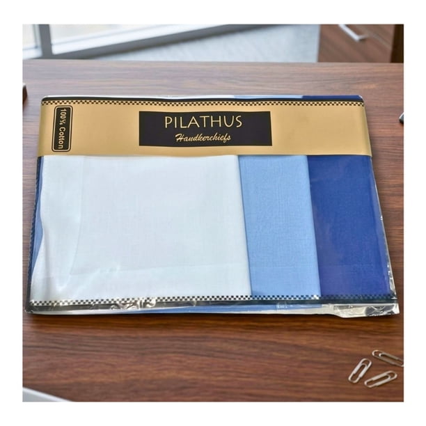 Pack 3 Pañuelos Pilathus 100% Algodón Suave Premium