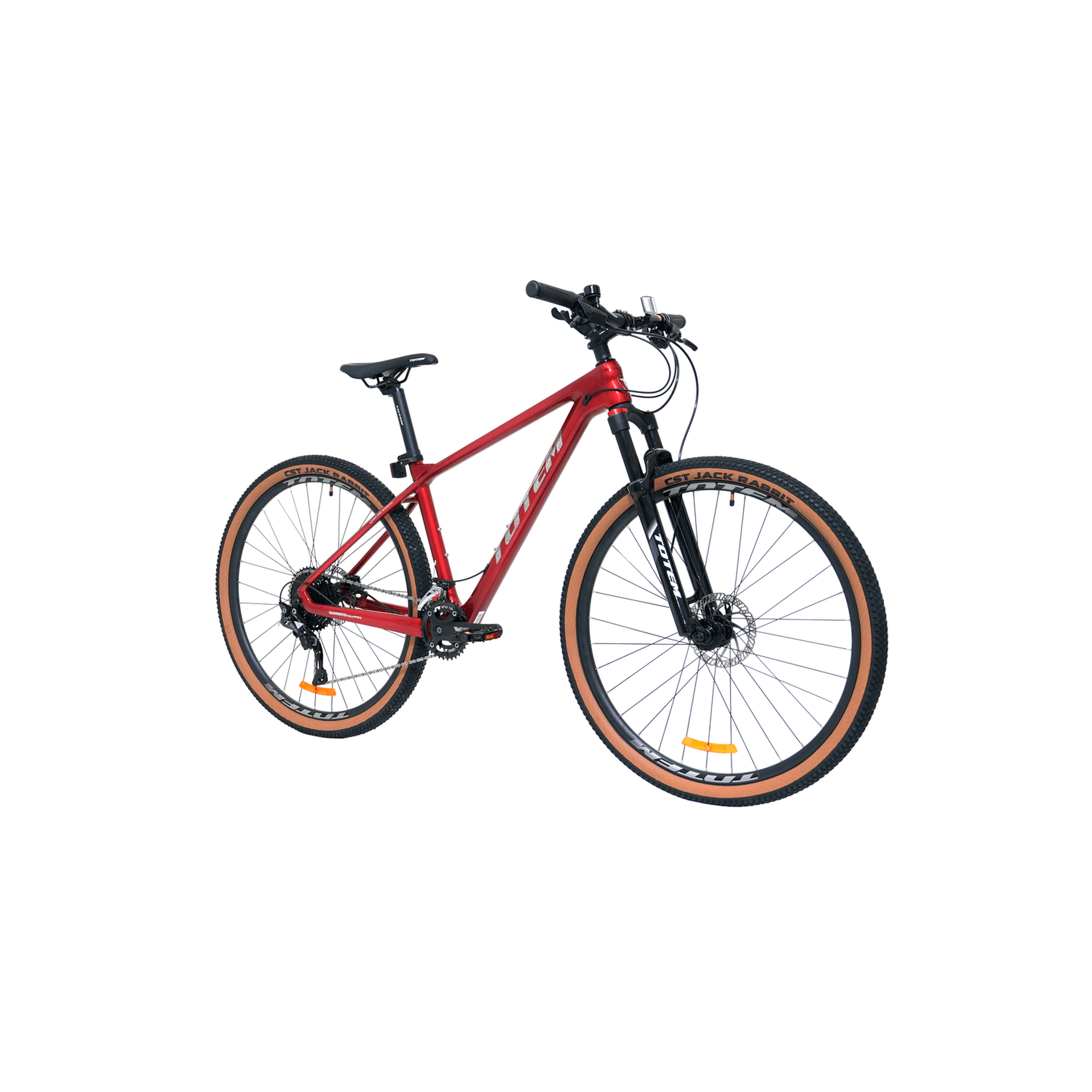 Bicicleta Totem Mtb Carbono Pegasus Aro 29x16 Rojo