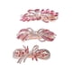 thumbnail image 1 of Bargains Únicos Accesorios para el Cabello para Mujeres Horquilla Brillante con Brillantes de Piedras de Imitación 3 Piezas Rosa, 1 of 7