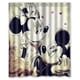thumbnail image 1 of Cortina de ducha de Mickey Mouse, juego de cortinas de baño con ganchos, tamaño 60 x 72 pulgadas, 1 of 3