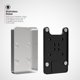 thumbnail image 5 of Adaptador de montaje en pared CTA Digital de acero inoxidable blanco, 5 of 7