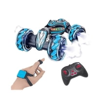 Genérico - Auto Articulado Ruedas Lanza Humo Control Muñeca Grande Azul