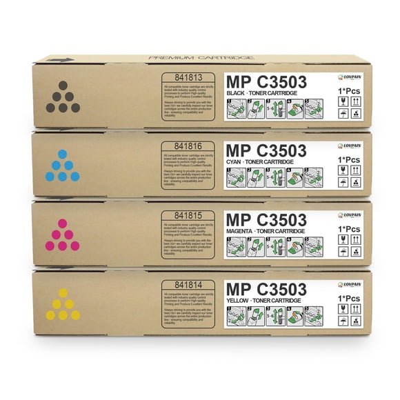 Tóner LOVPAIN MP C3503 Pack de 4 (Negro/Cian/Magenta/Amarillo) 841813