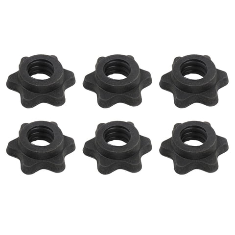 Ioensy - Clips De Levantamiento De Pesas Para Barras, Entrenamiento De Fitness, Tuerca De Fijación De Levantamiento De Pesas, 6 Uds.