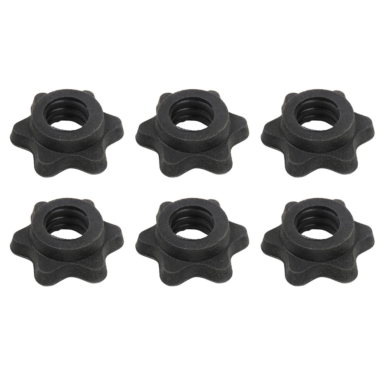 Ioensy - Clips De Levantamiento De Pesas Para Barras, Entrenamiento De Fitness, Tuerca De Fijación De Levantamiento De Pesas, 6 Uds.