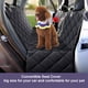 thumbnail image 3 of Funda protectora para asiento de coche para perros con solapas laterales contra arañazos, con ventana de malla y bolsillo de almacenamiento, funda para asiento trasero de coche, SUV o camioneta con ci, 3 of 7