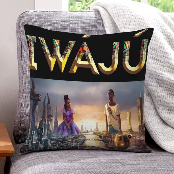 Iwájú Fundas de almohada de terciopelo con tema, regalos de funda de almohada, decoración para el hogar, cojín de lanzar, regalo de cumpleaños para fans y parejas.61*61cm.