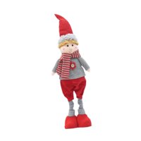 Magideal - Figura De Muñeca Navideña, Muñeca Navideña De Pie, Hermoso Adorno Decorativo Para Centro Comercial, Festival De Invierno, Fiesta, Decoración Navideña Chico