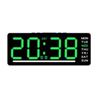 Bothyi - Regalos De Reloj Digital Reloj De Mesa De Pantalla Grande Para La Sala De Estar De Dormitorio Número Verde De La Oficina