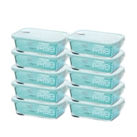 Set 10 Contenedores Hermeticos Rectangulares 750Ml Allegra