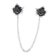 thumbnail image 1 of Rosa Cardigan Suéter Collar Clip Broche Pin Con Cadena Chal Abrazadera Unisex, 1 of 3