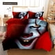 thumbnail image 1 of v991 Bed Sheets IT Bedding Set Clown Duvet Cover Sets Comforter Bed Linen Twin Queen King Single Size Dropshipping Horror Moive 3-Piece Bedding Set (1 Duvet Cover + 2 Pillow Shams) Bed Sheets ju991, 1 of 5