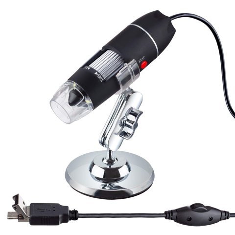 Microscopio Digital Amscope Uwt 50-500X Con Usb De 8 Led