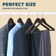 thumbnail image 3 of Perchas para ropa Lifemaster de madera con gancho giratorio de 360°, paquete de 30, 3 of 7