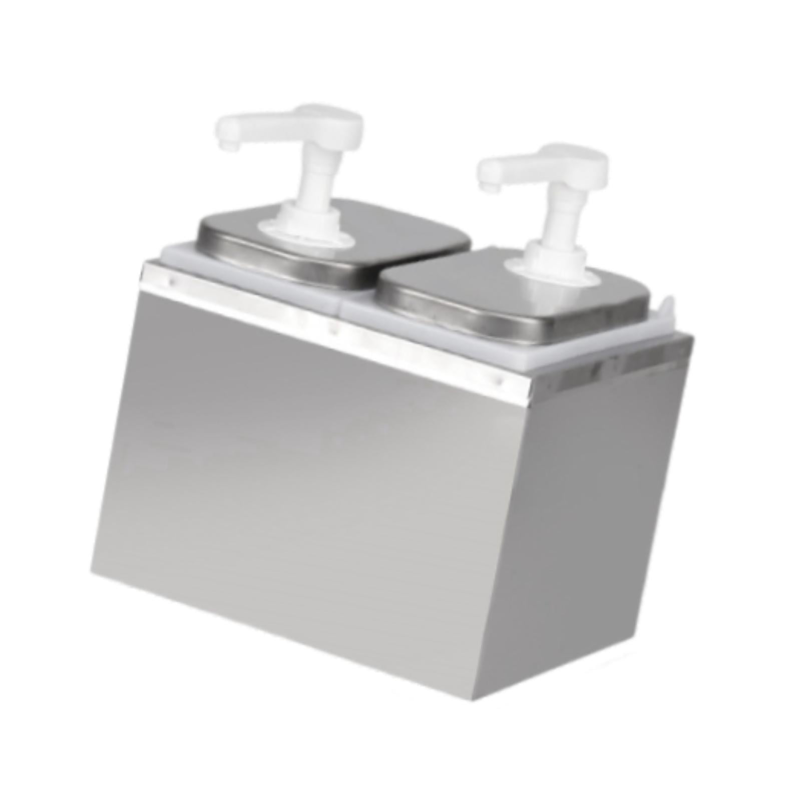 Bothyi - Dispensador De Bomba De Salsa 2000 Ml De Condimento Condimento De Condimentos Para Barra De Origen 2l 2 Cabeza