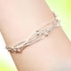 thumbnail image 2 of Pulsera Brazalete Plata 925 Cinco Niveles Cuentas Esferas plateado Talla única, 2 of 5