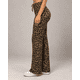thumbnail image 2 of Pantalón Palazzo Ancho Leopardo Gris Ajustable Cordón, 2 of 4