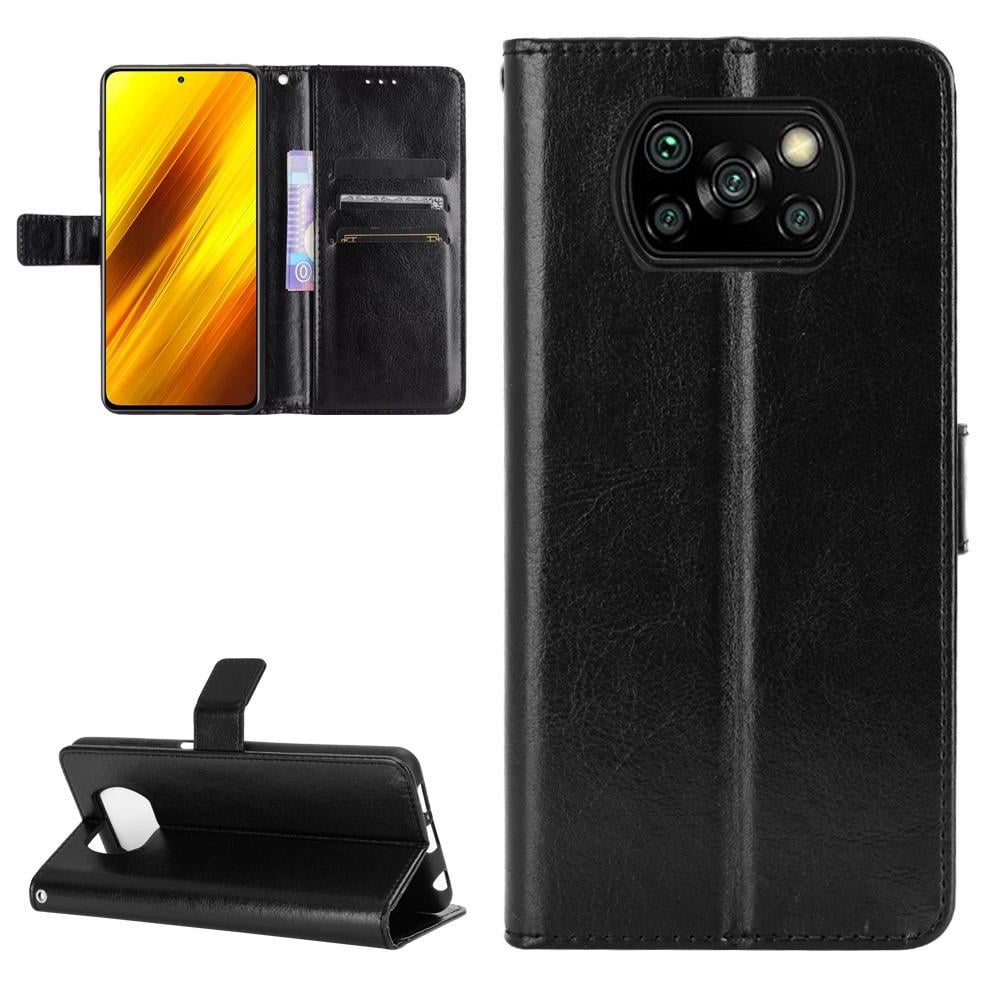 Foxdock - Funda Tipo Libro Para Xiaomi Poco X3/x3 Pro, Cartera Todo‑en‑uno, Funda Multifuncional Con Tarjetero Y Correa De Muñeca Desmontable